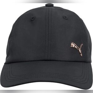 Puma Black Hat with Gold Logo